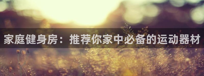 熊猫体育官方:家庭健身房:推荐你家中必备的运动器材